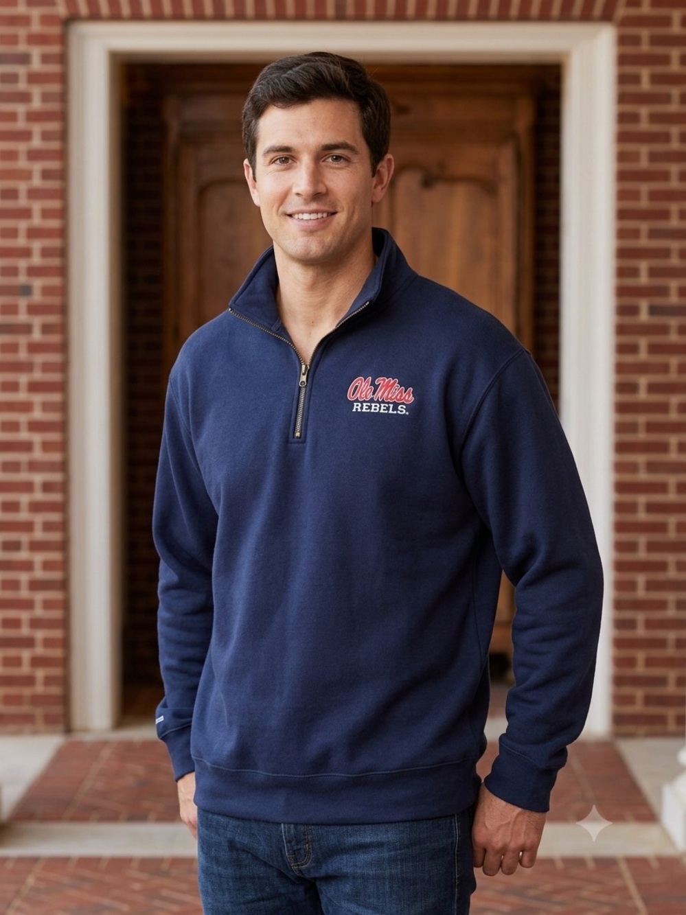Vintage JanSport Ole Miss quarter zip sweatshirt